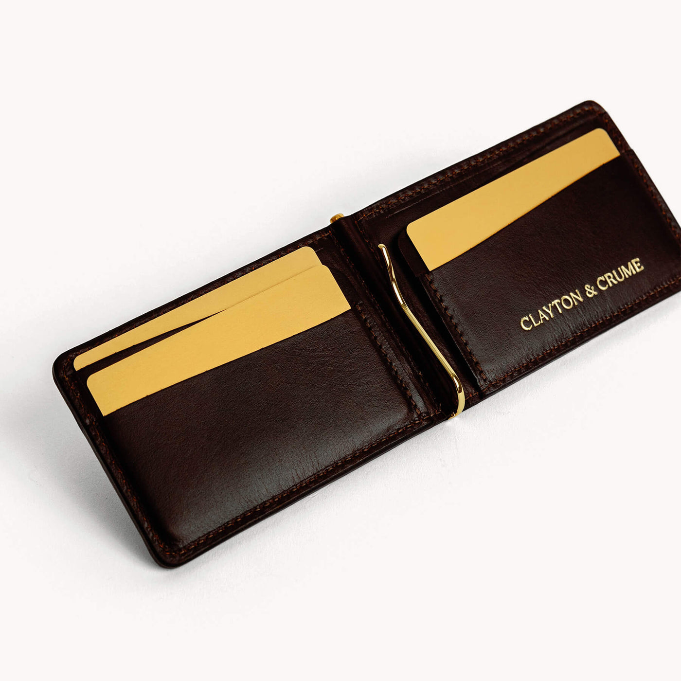 Dark Brown Alligator Bar Wallet