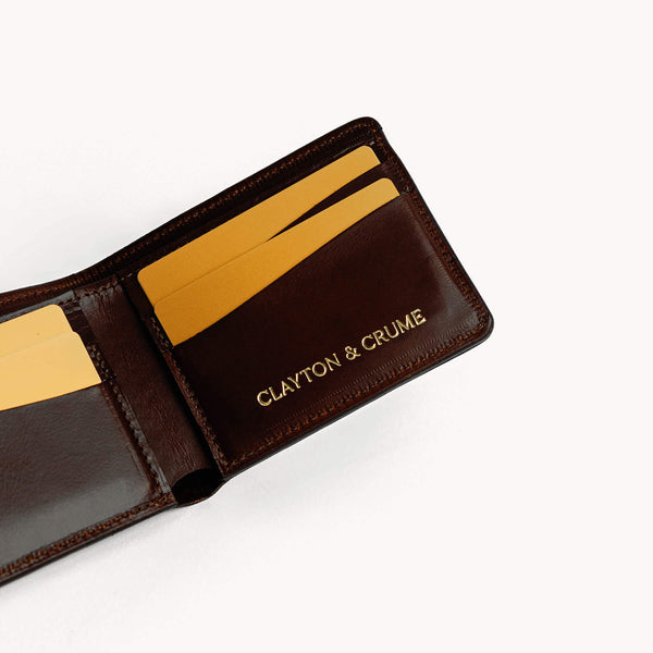 Dark Brown Alligator Traditional Bifold