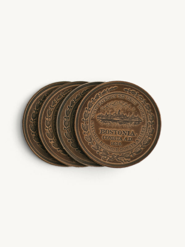 Boston Massachusetts City Seal Coasters