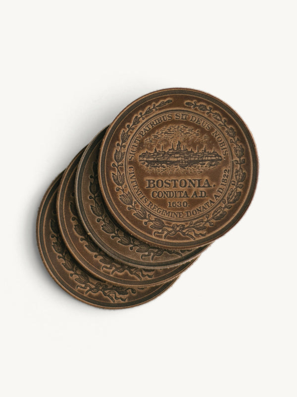 Boston Massachusetts City Seal Coasters