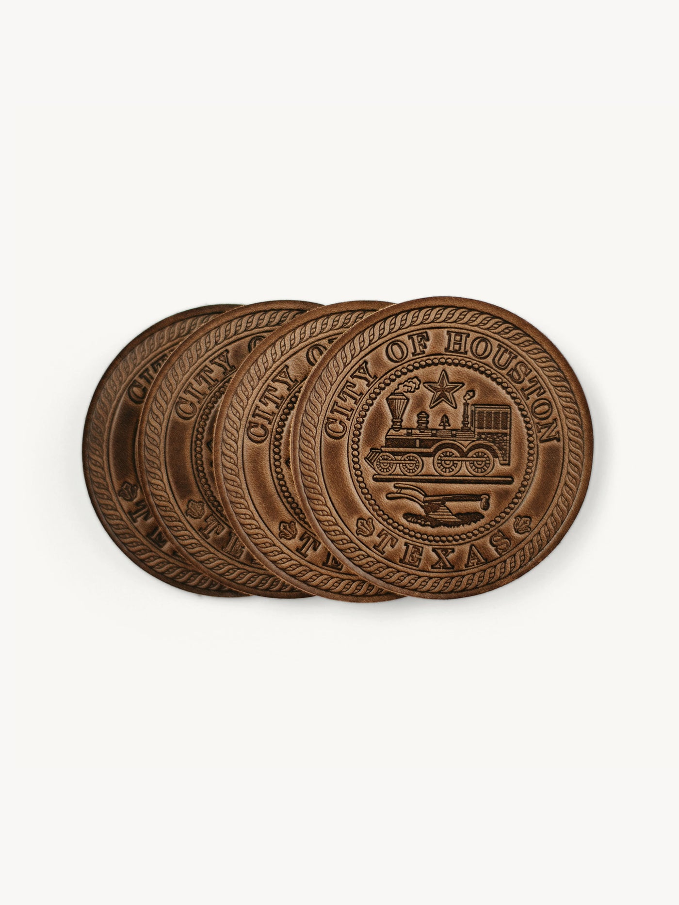 Houston Texas City Seal Coasters