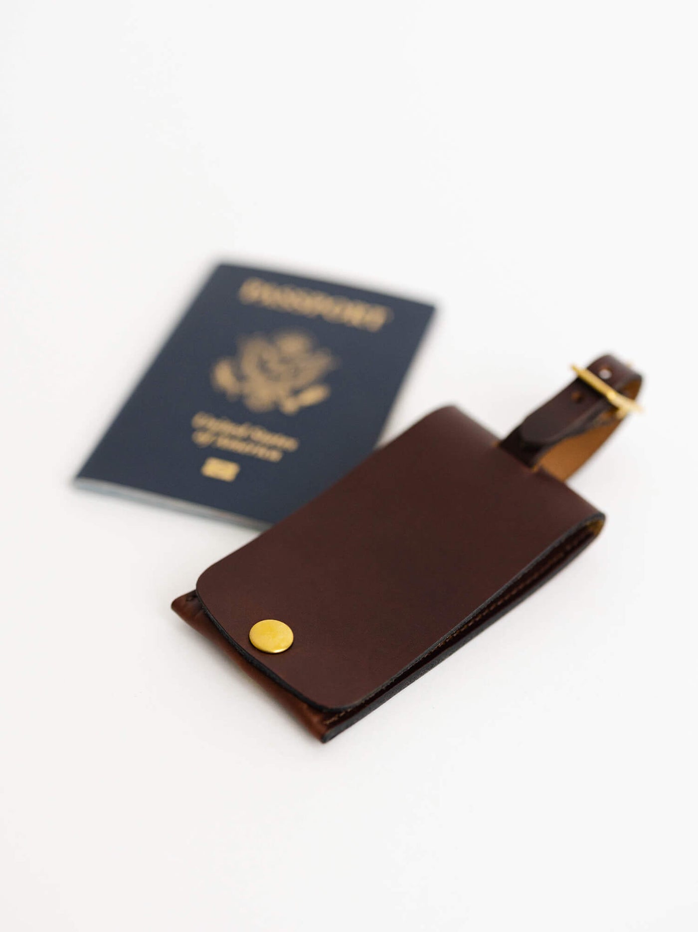 Dark Brown Luggage Tag