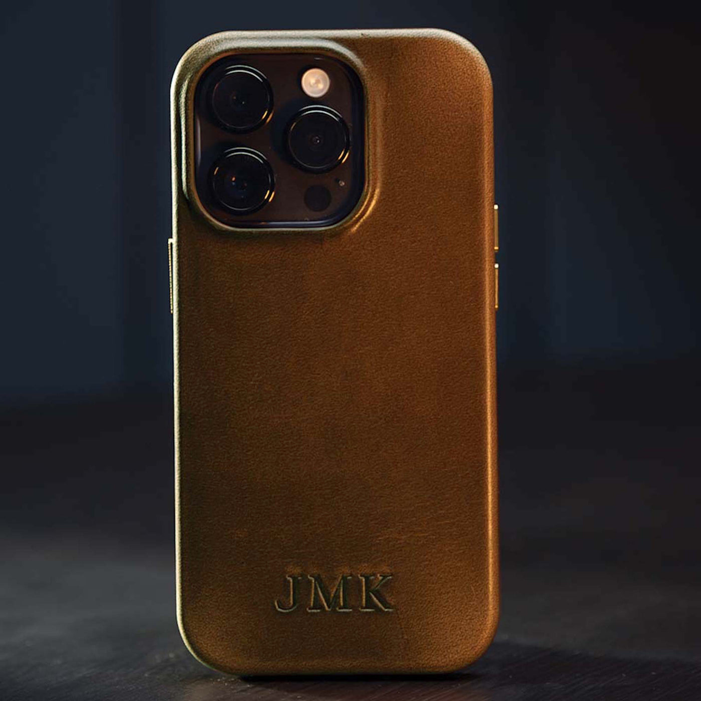 The Monogrammed Leather Phone Case - iPhone 13, 14