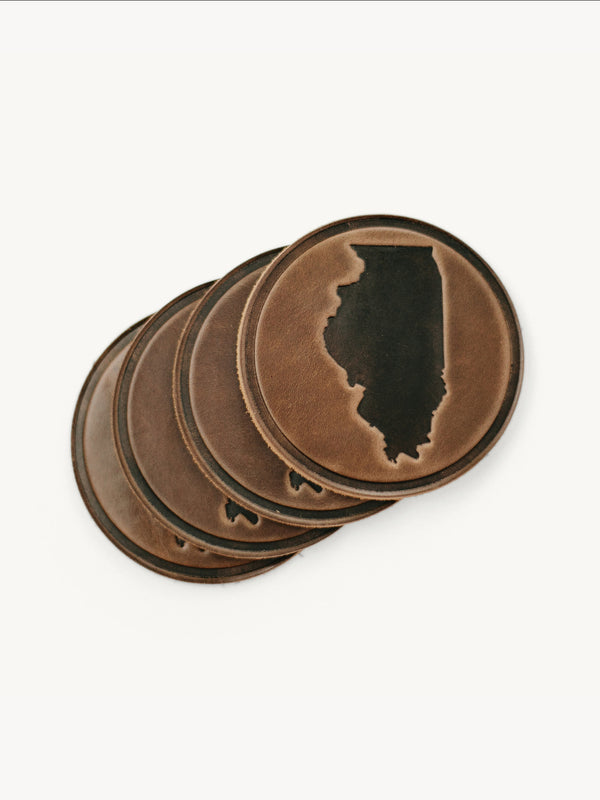 Illinois Circle Coasters