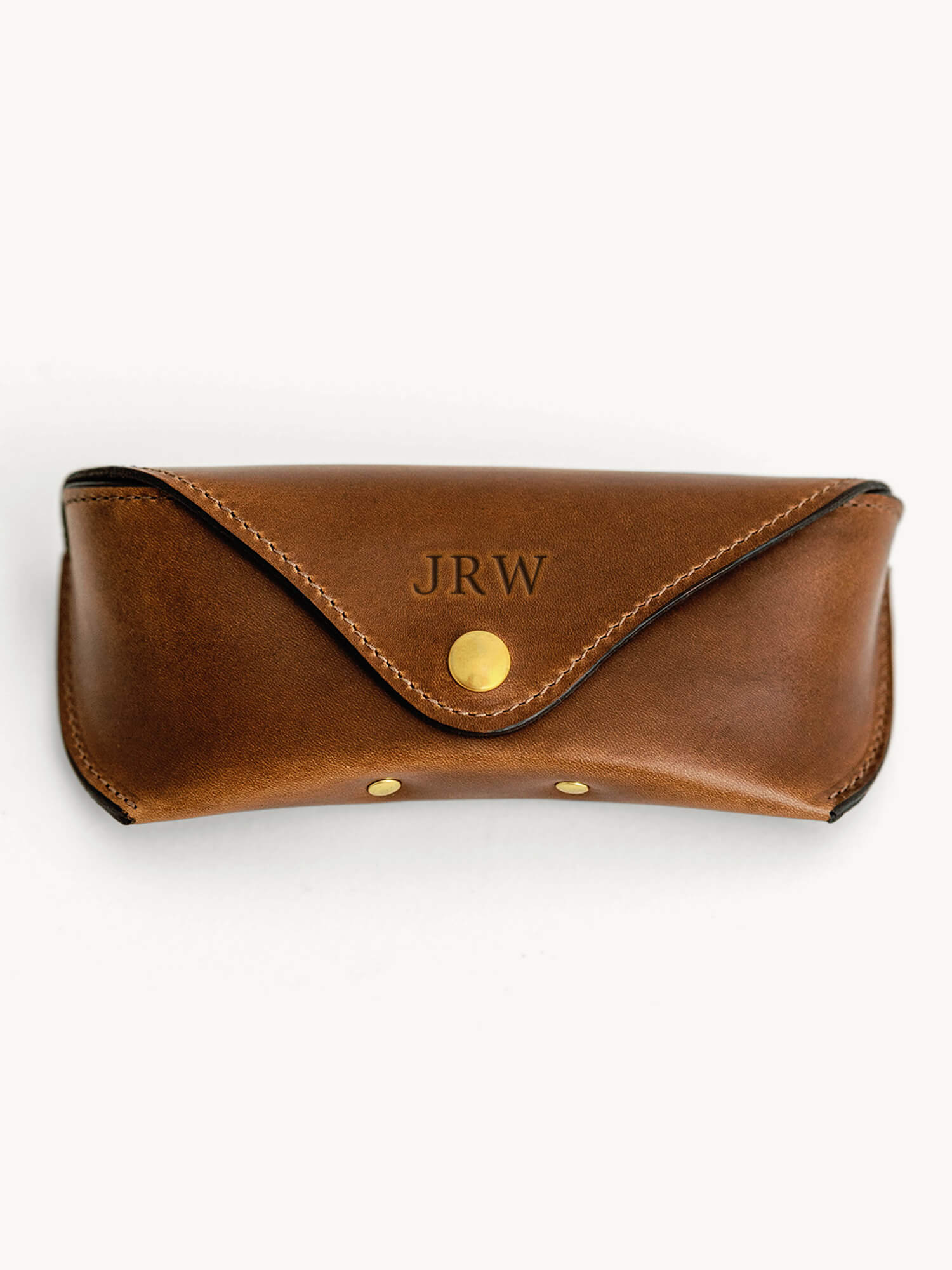 The Aviator Personalized Fine Leather Sunglass Case - Holtz Leather