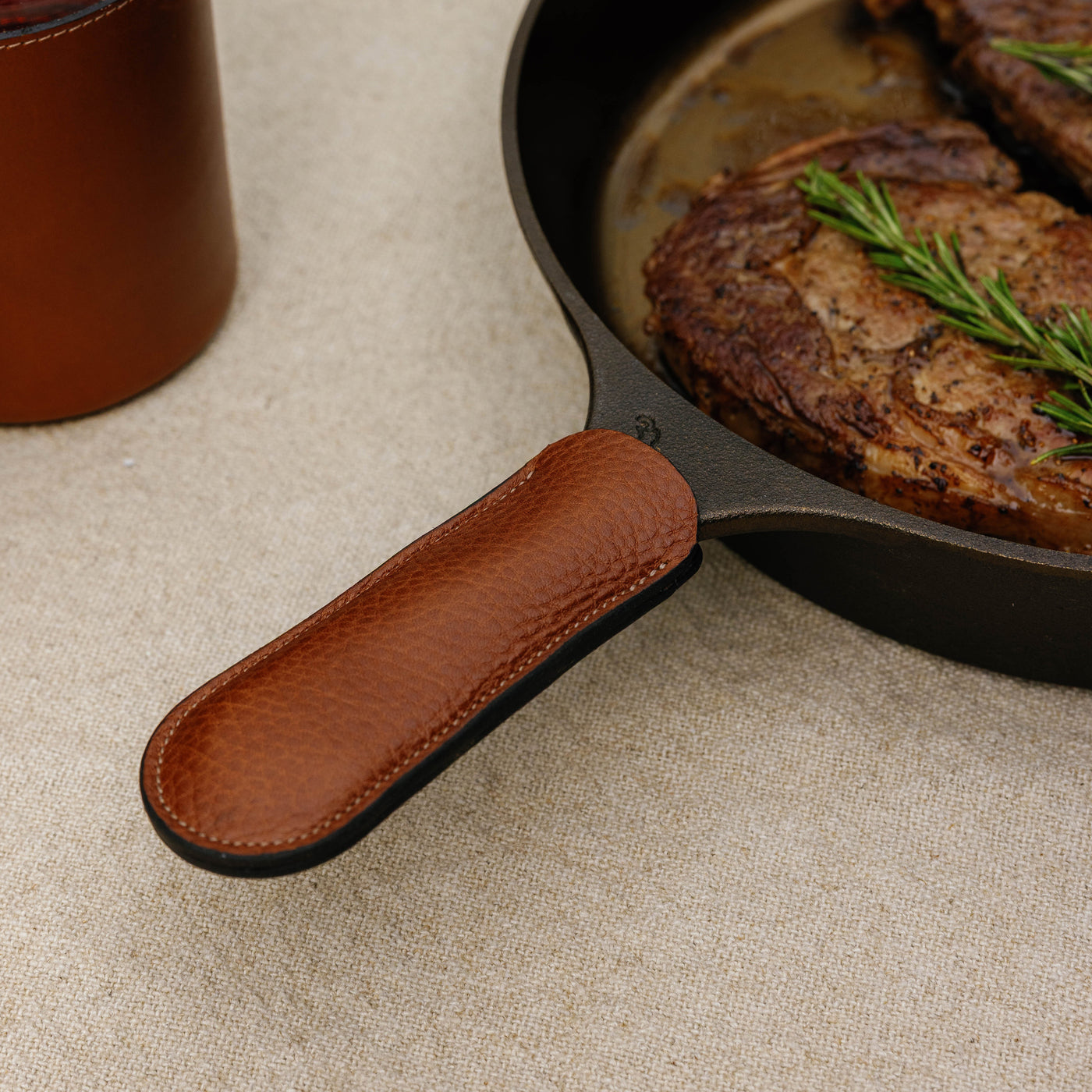 Leather Skillet Sleeve