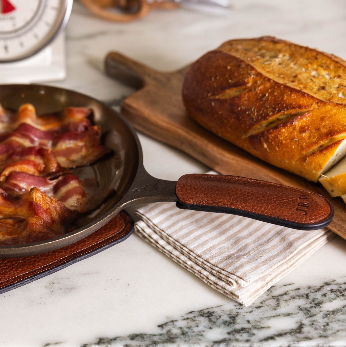 Leather Skillet Sleeve