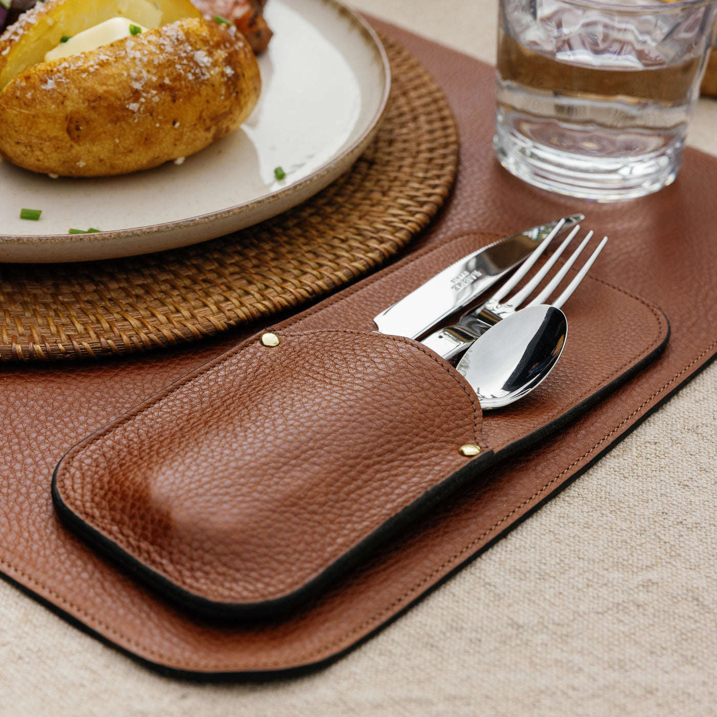 Leather Utensil Holder