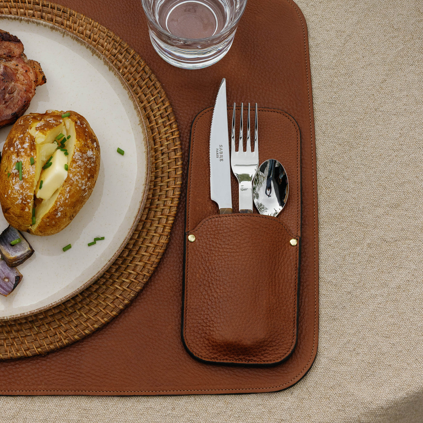 Leather Utensil Holder