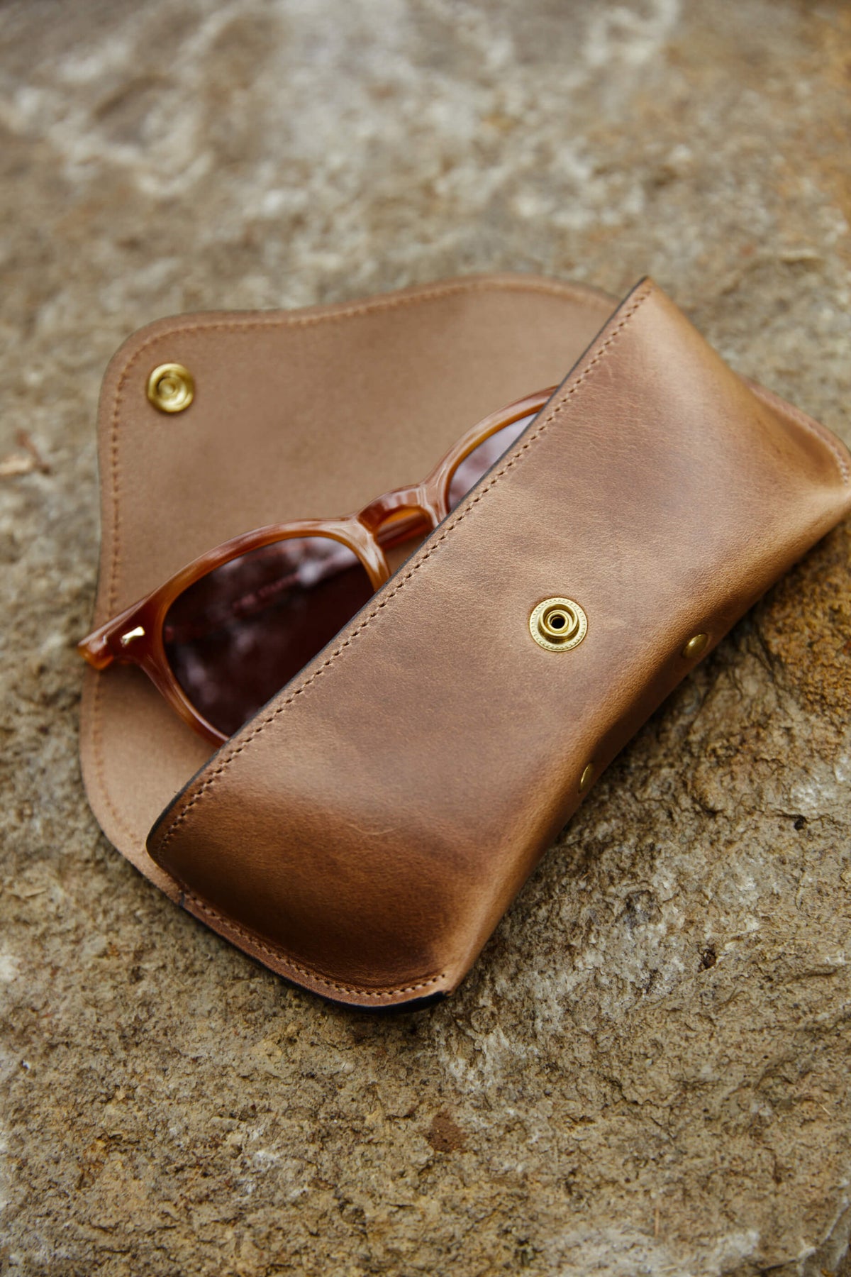 The Leather Sunglass Case Clayton & Crume