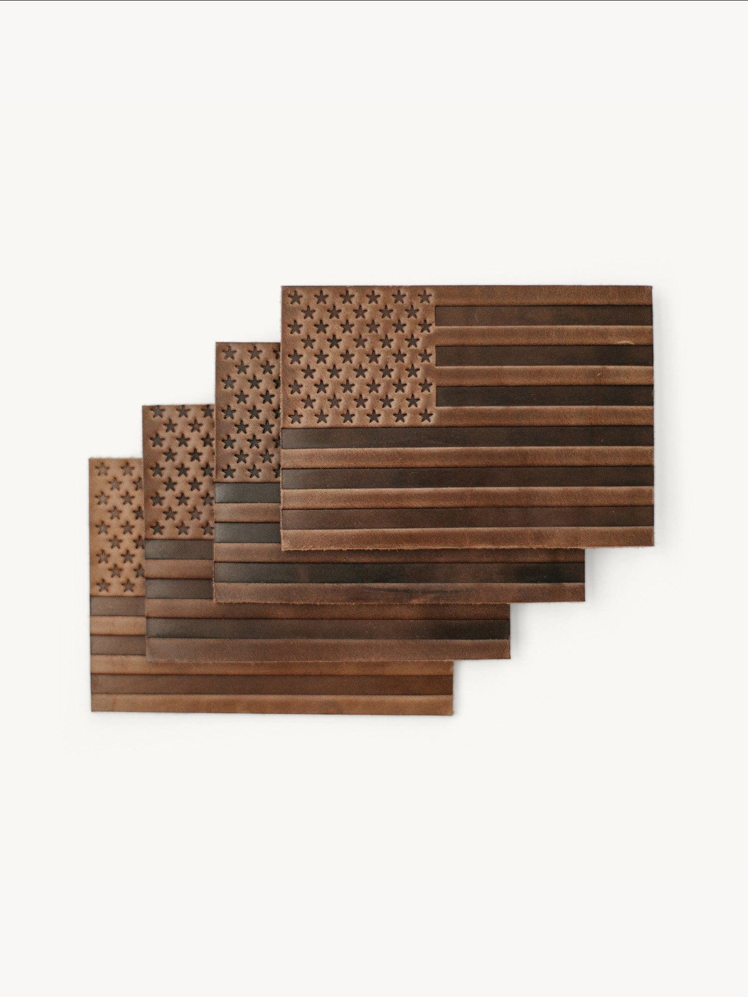 Leather 'Merica Coasters | Clayton & Crume