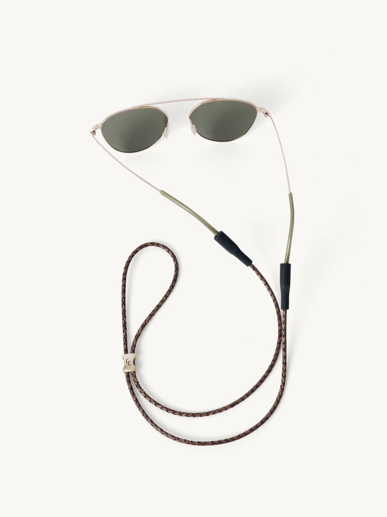 Braided Leather Sunglass Strap – Clayton & Crume