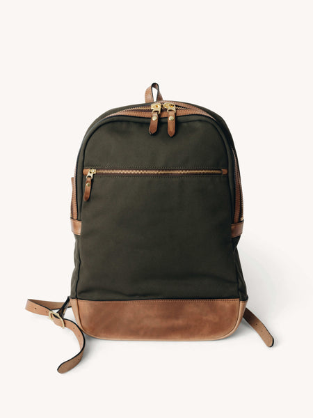 canvas backpack with leather trim Men's Waxed this is a backpack designed to accompany you wherever the day takes you. Ismart Vintage Waxed Canvas Backpack