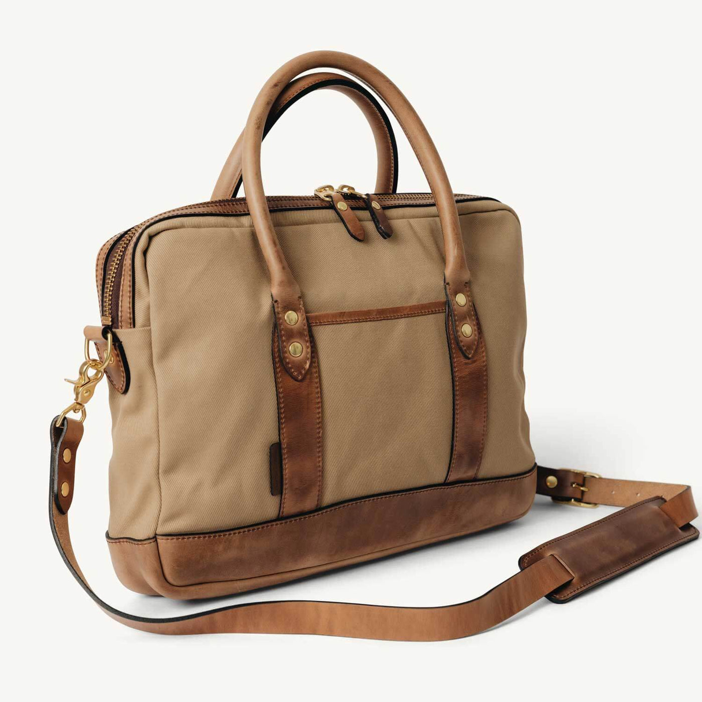 canvas leather messenger backpack Canvas Messenger Bag Desert Tan