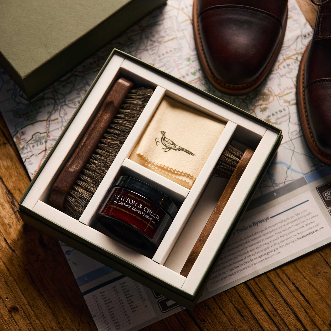 leather dress shoe cleaner Leather Cleaning Kit Clayton & Crume