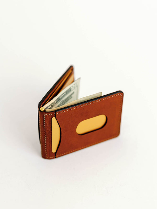 Full Grain Leather Wallet - Slim Simple ID - Chestnut Brown – Arrow & Board