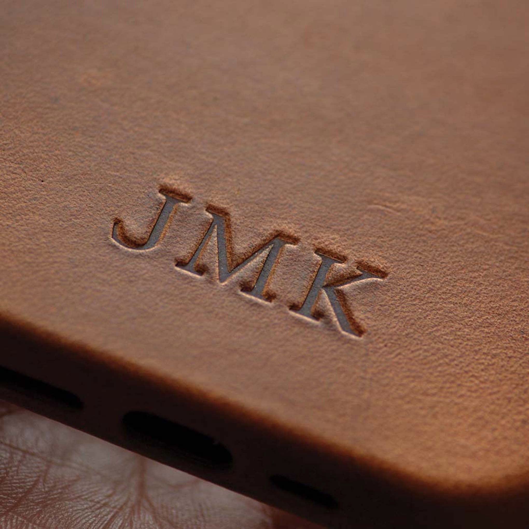 The Monogrammed Leather Phone Case - iPhone 13, 14 – Clayton & Crume