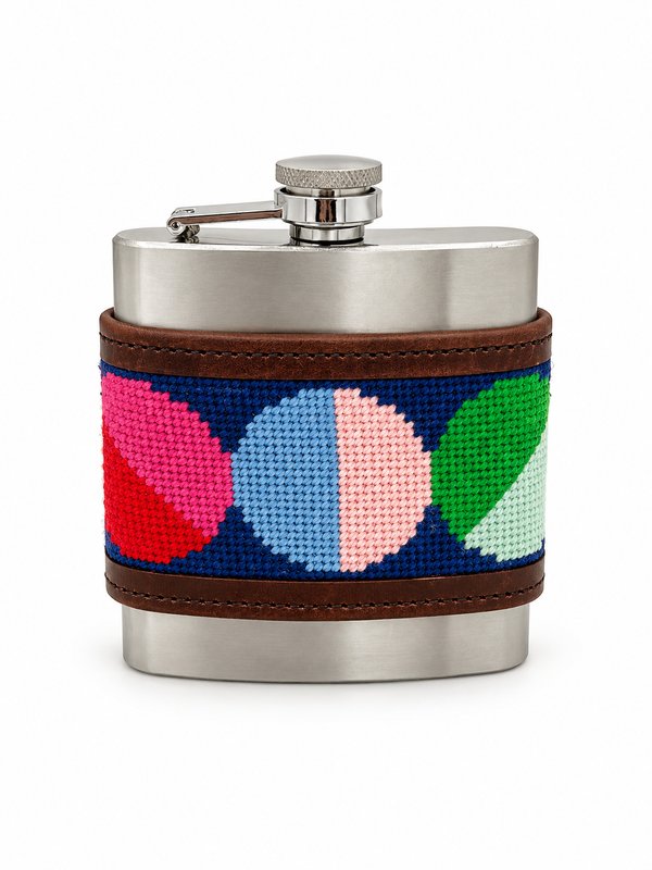 Needlepoint Flask