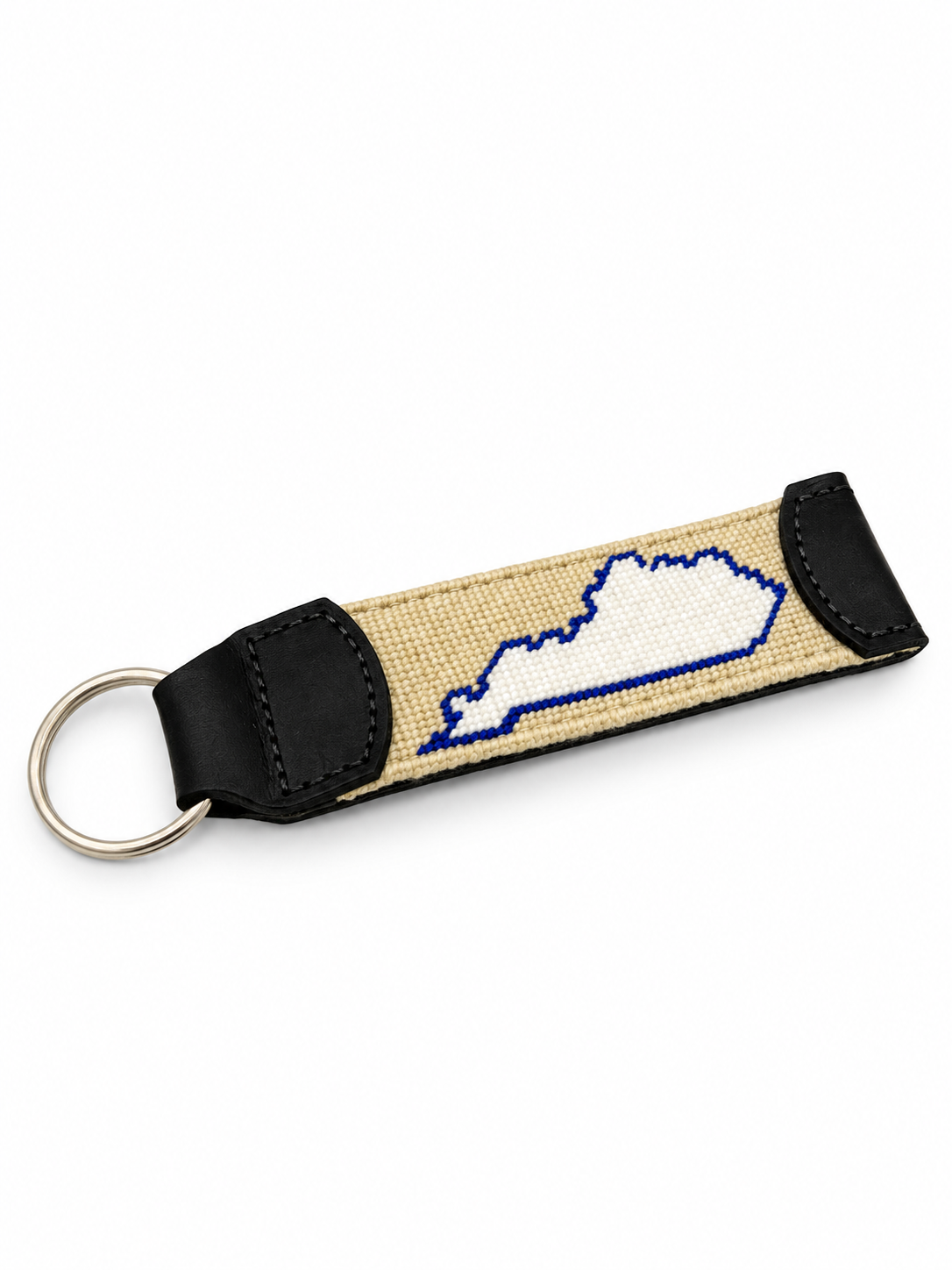 Needlepoint Flat Key Fob