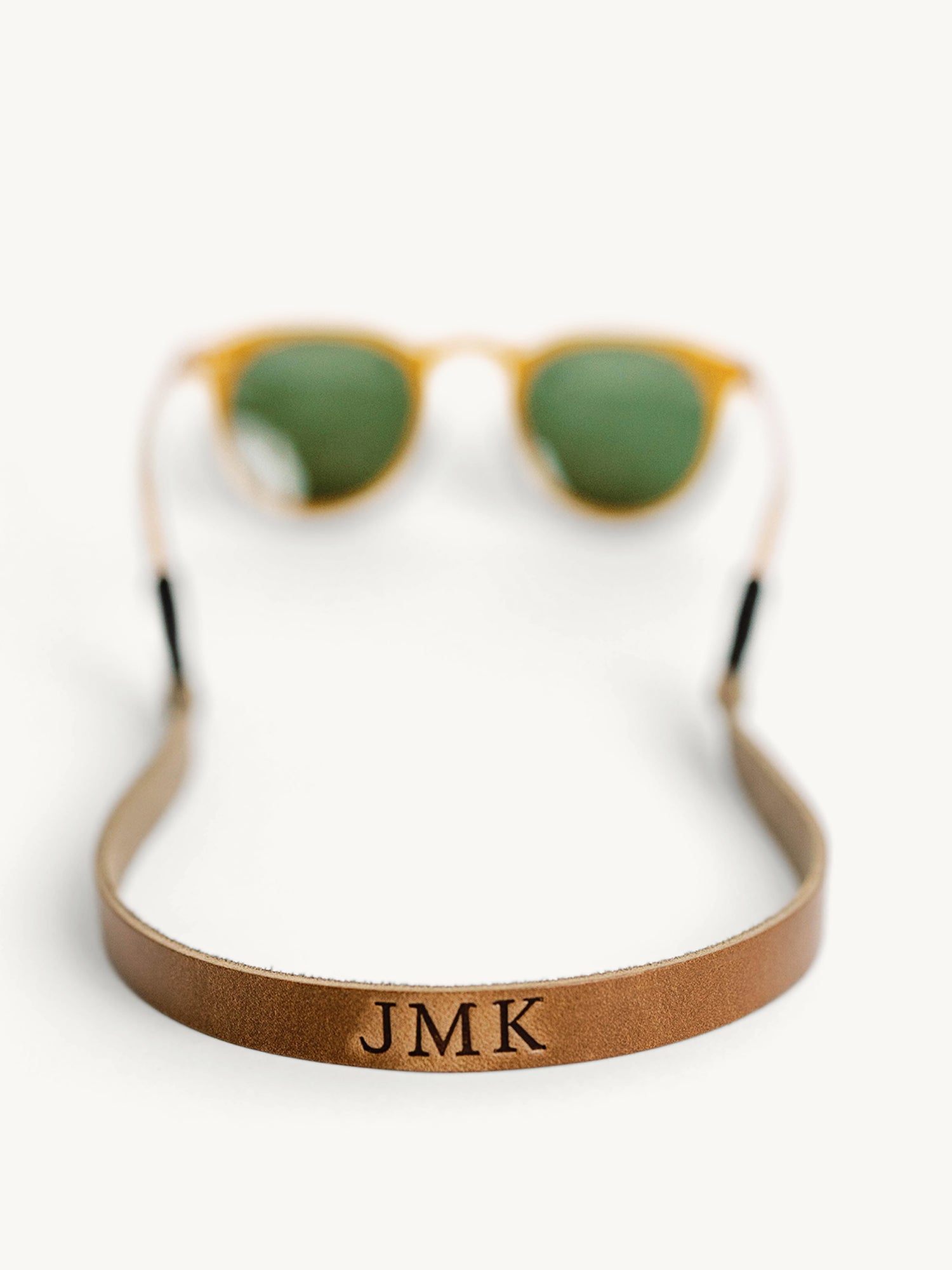 Monogrammed Leather Sunglass Strap, Personalized Strap For Sunglasses