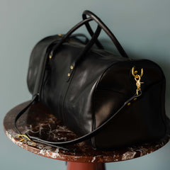 Solid Black Weekender Duffle