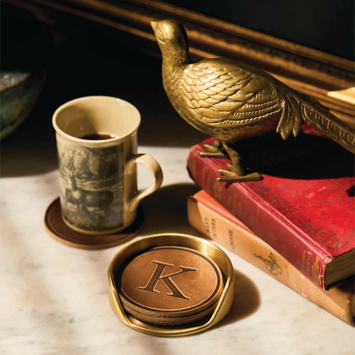 Brass Coaster Holder