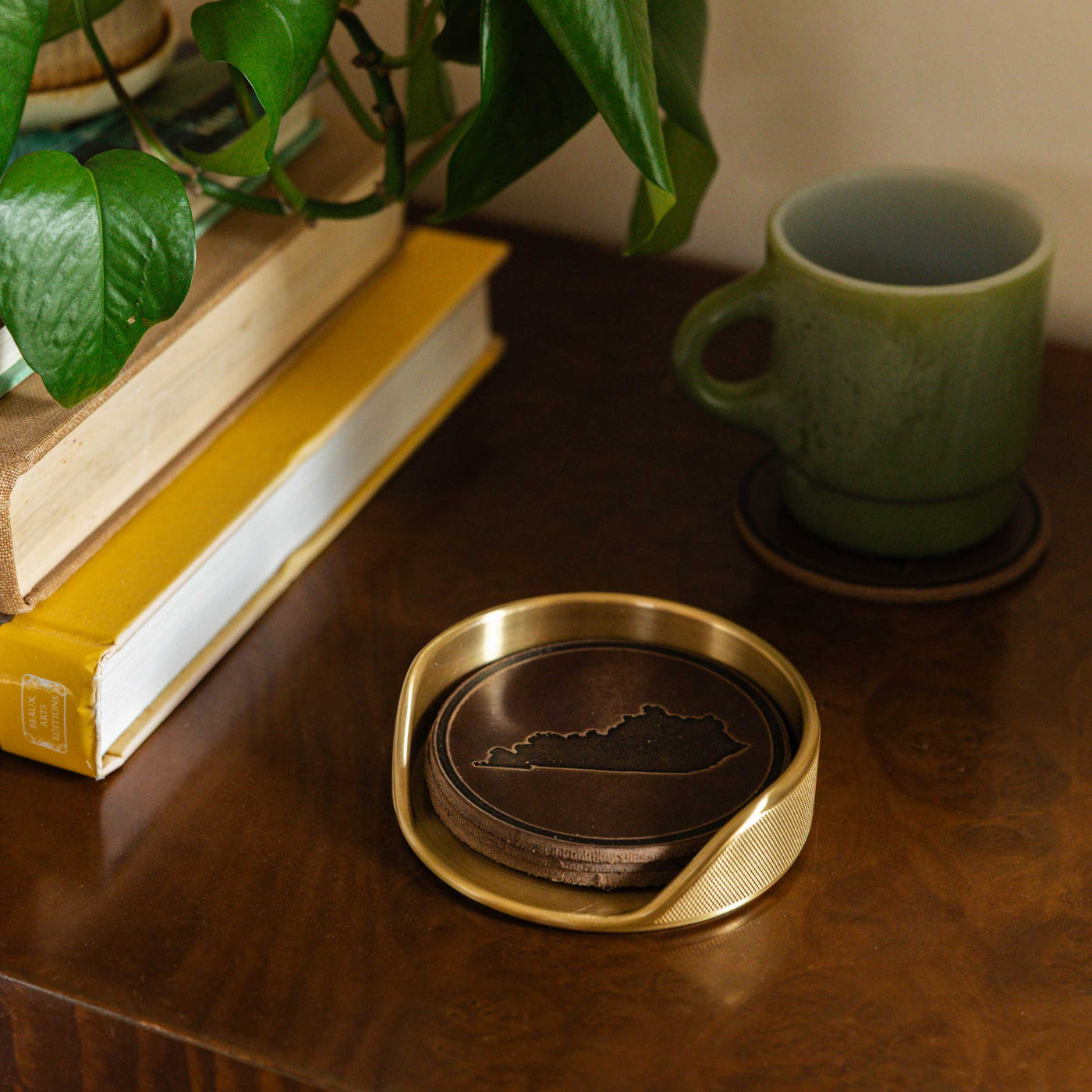 Brass Coaster Holder