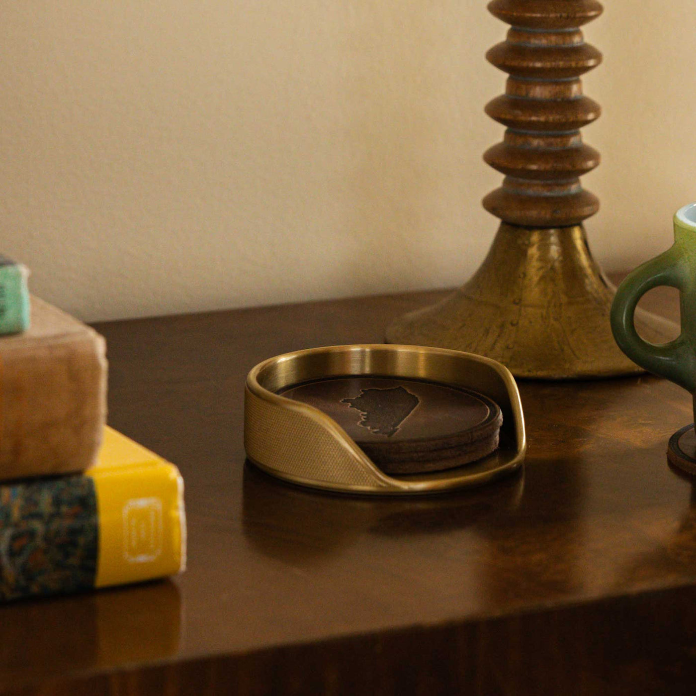Brass Coaster Holder