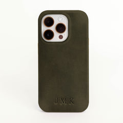 The Monogrammed Leather Phone Case - iPhone 15