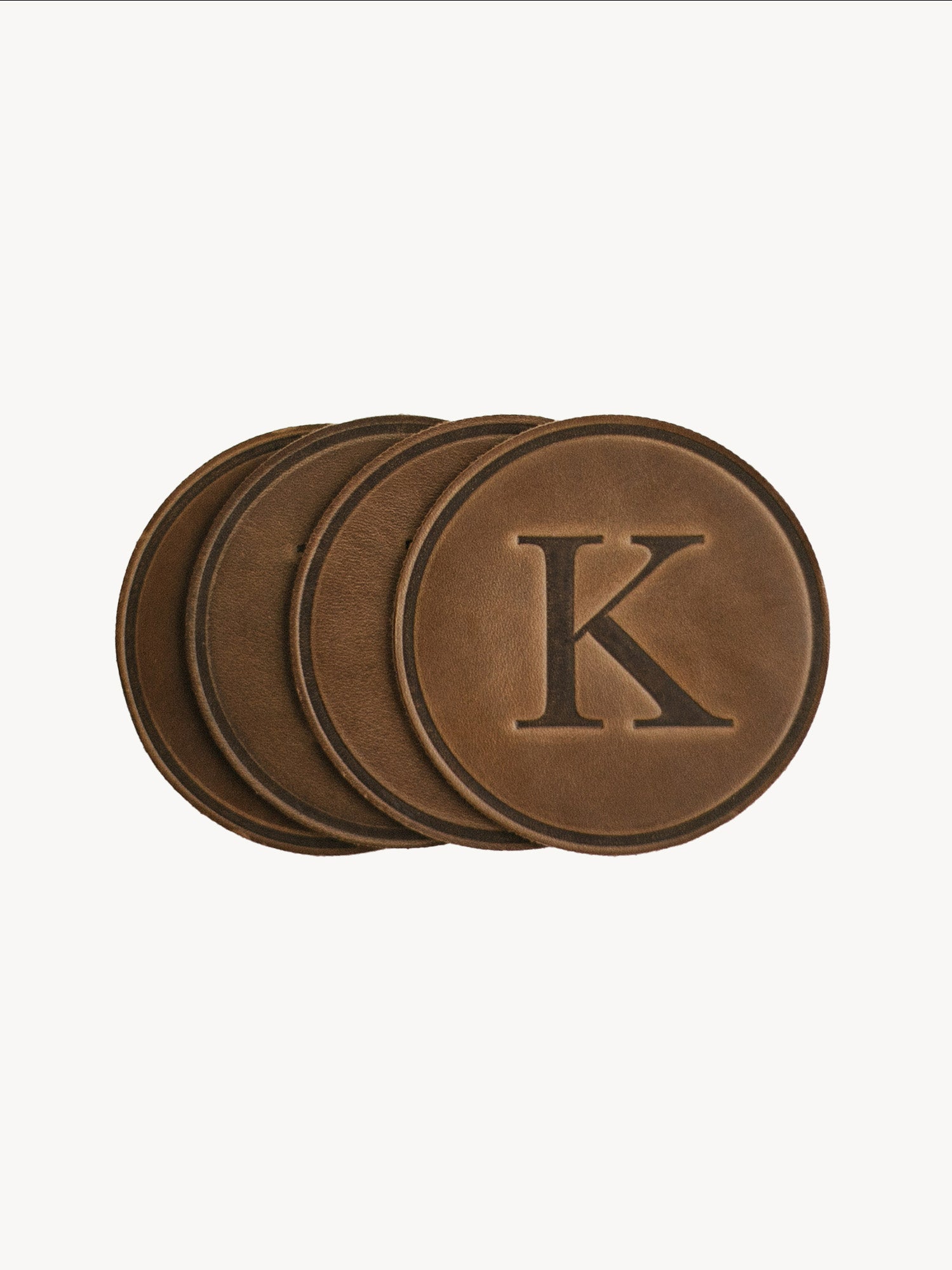 Monogrammed Circle Coasters – Clayton & Crume