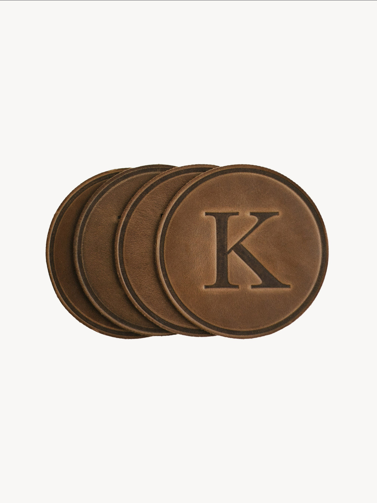 Monogrammed Circle Coasters – Clayton & Crume