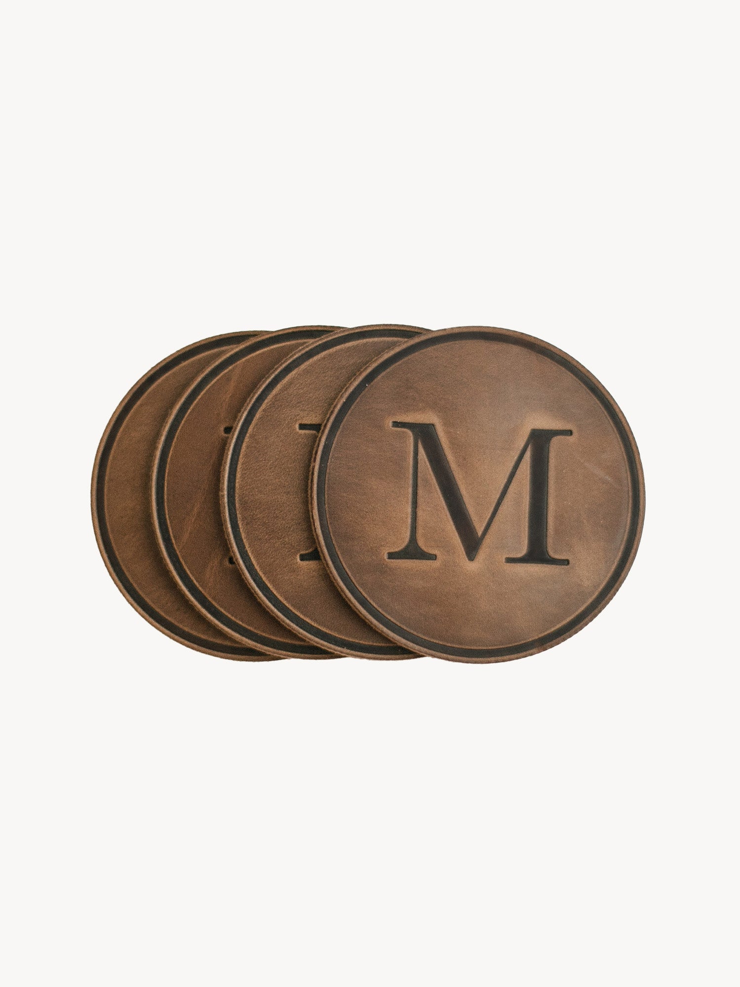Monogrammed Circle Coasters – Clayton & Crume