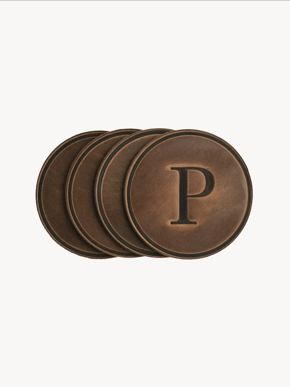 Monogrammed Circle Coasters – Clayton & Crume