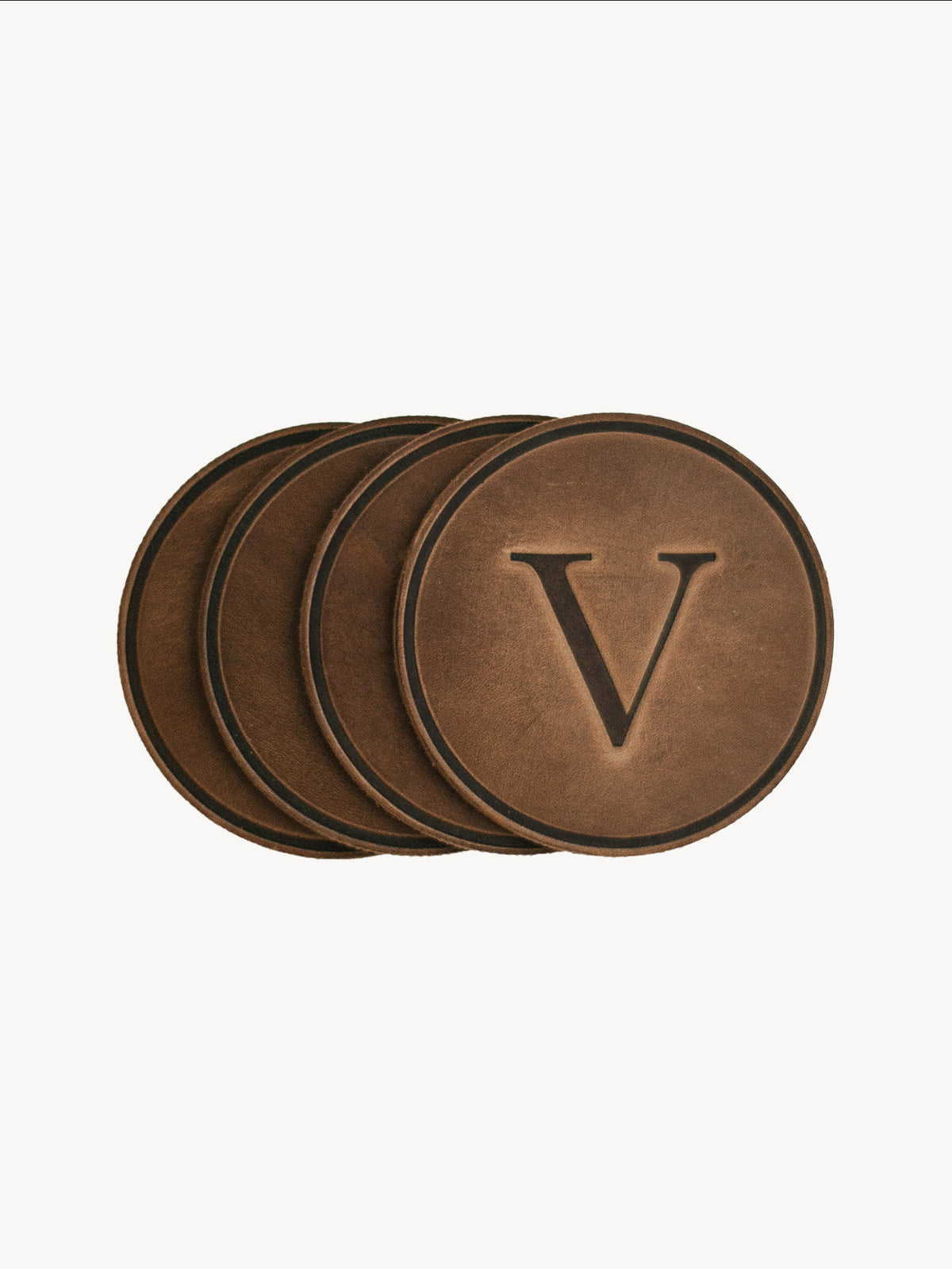 Monogrammed Circle Coasters – Clayton & Crume