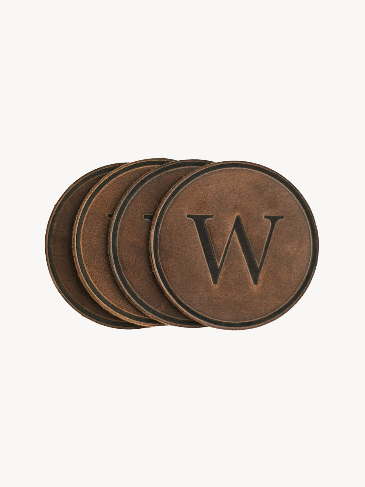 Monogrammed Circle Coasters – Clayton & Crume