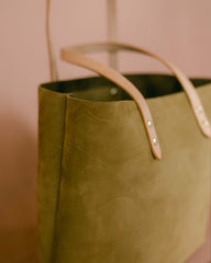 Small Batch Nubuck Olive Tote