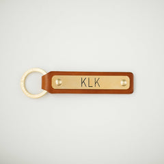Antique Saddle Nameplate Key Fob