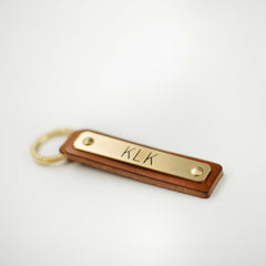 Antique Saddle Nameplate Key Fob