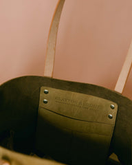 Small Batch Nubuck Olive Tote