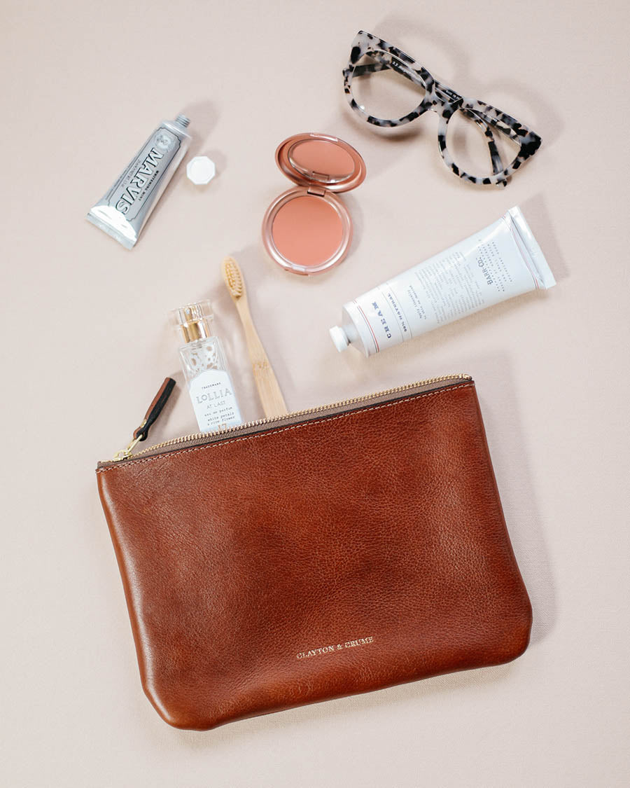Medium Tumbled Chestnut Utility Bag