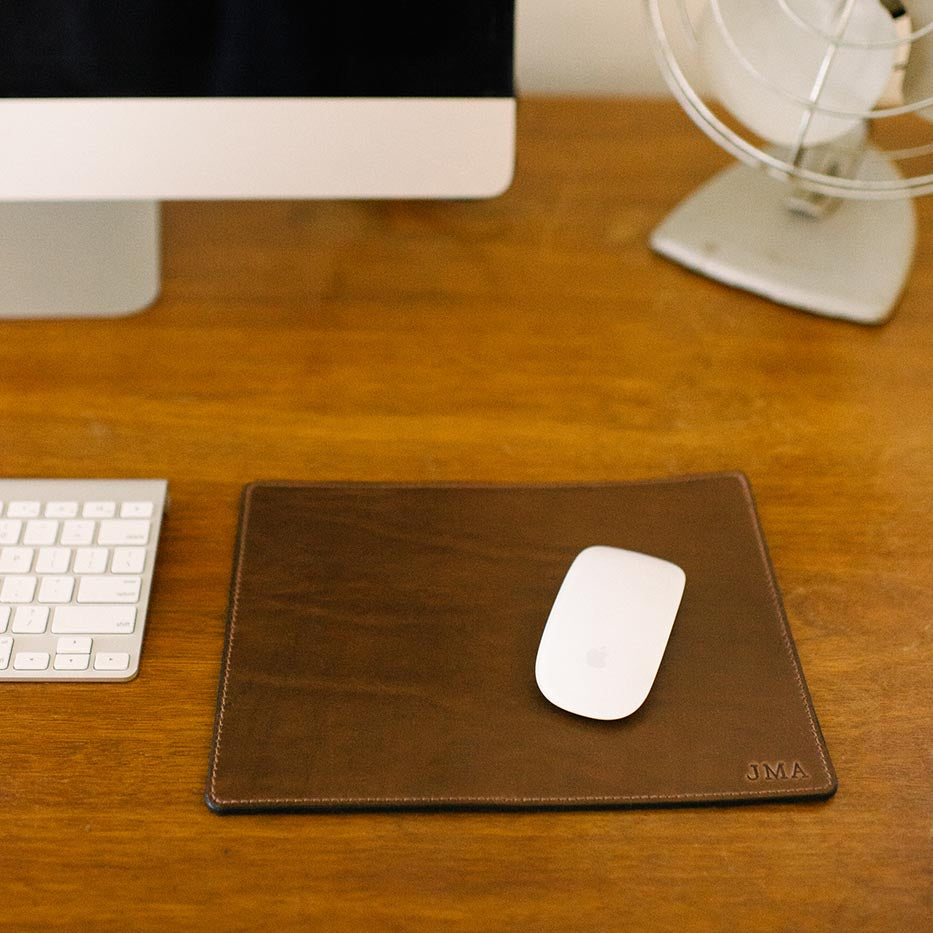Natural Leather Mouse Pad | Clayton & Crume