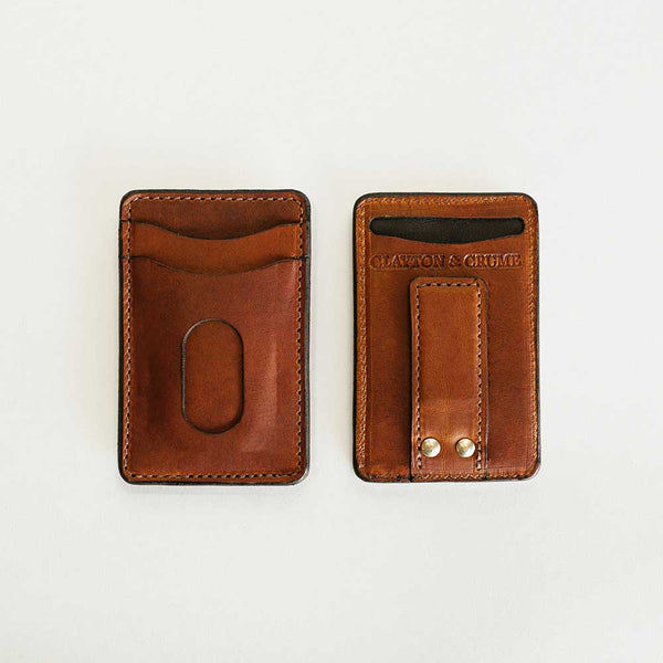 Leather Money Clip Wallet For Mens, Card Holder - The Keller