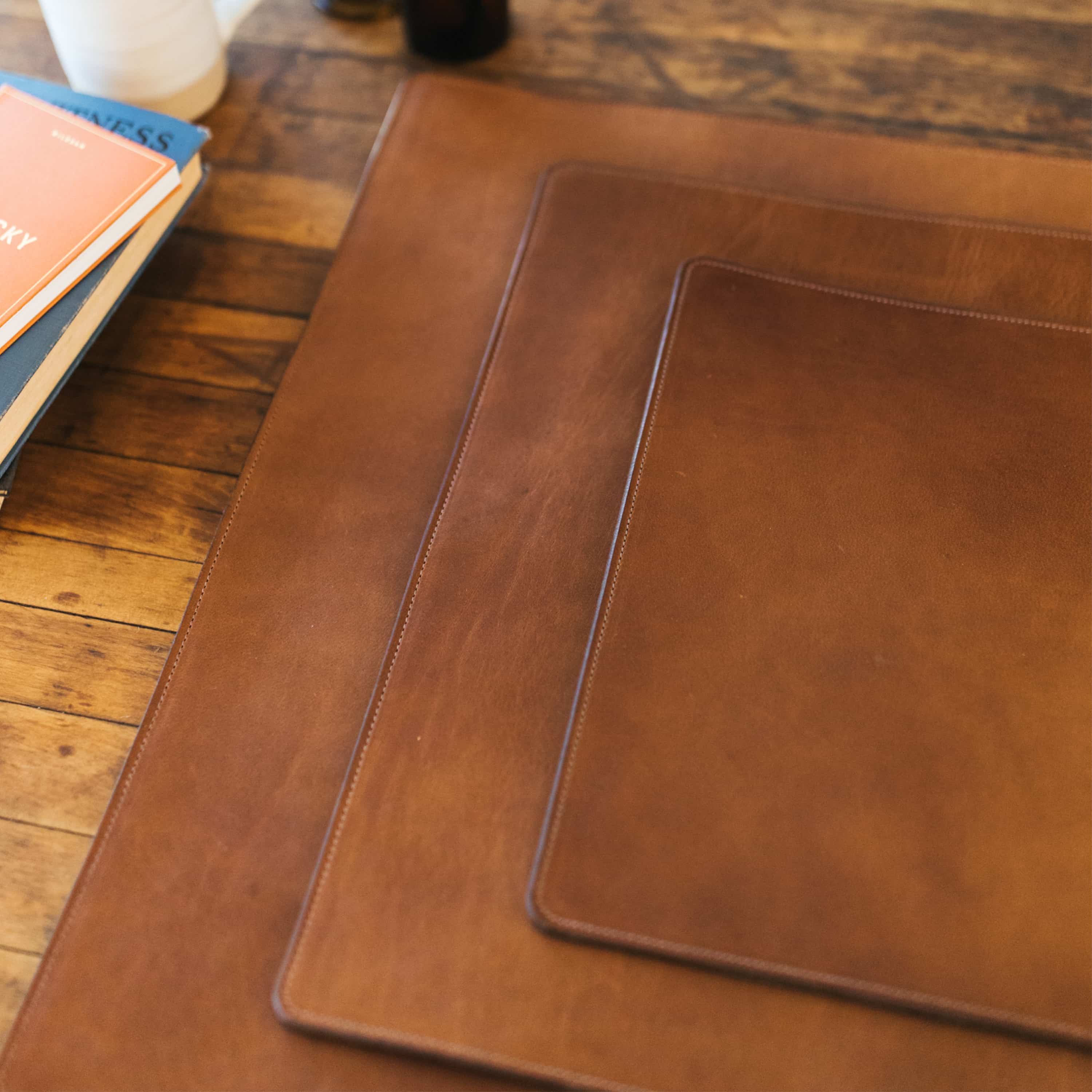 Leather writing mat new arrivals