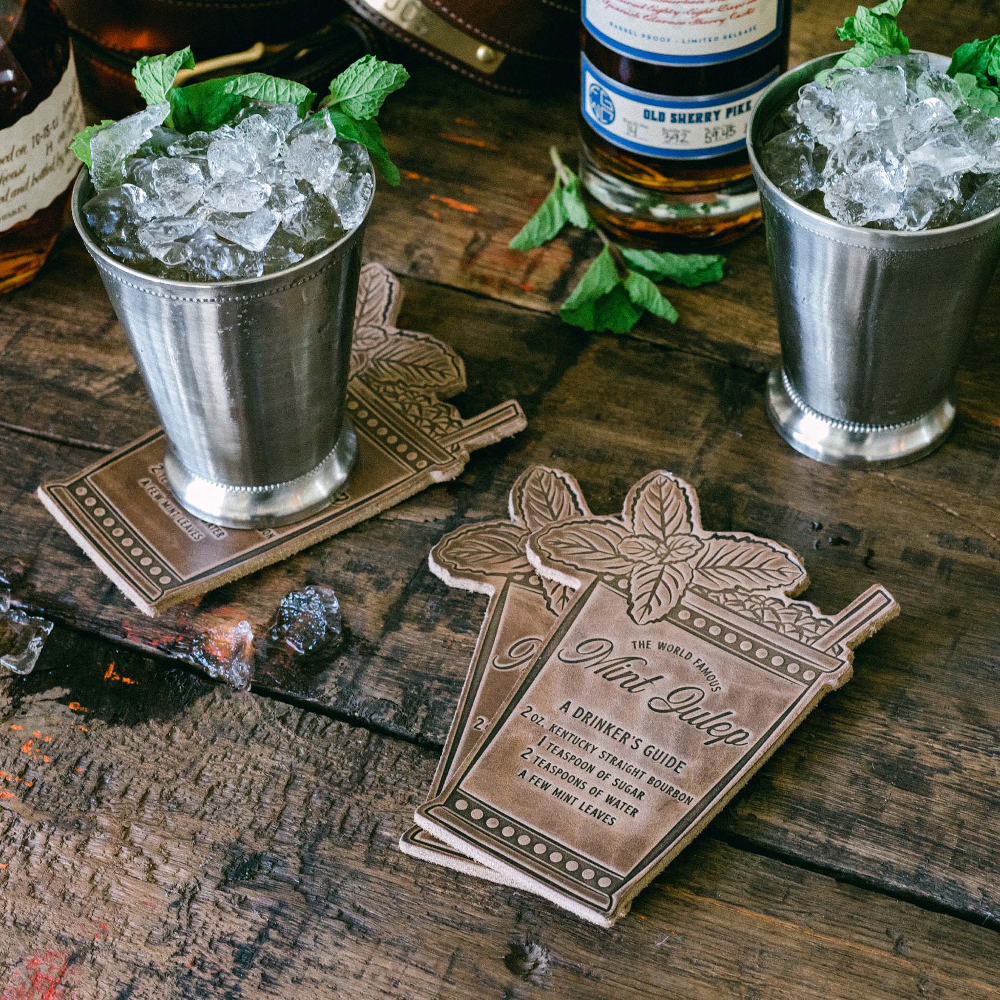 Mint Julep Coasters | Clayton & Crume