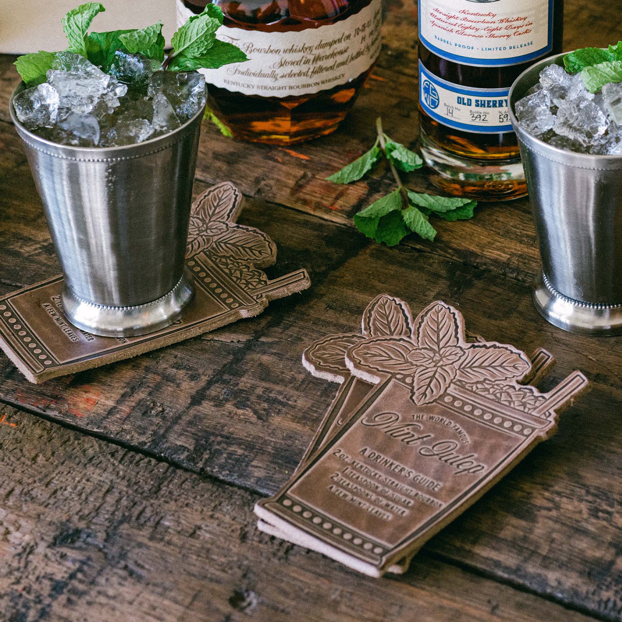 Mint Julep Coasters | Clayton & Crume