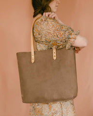 Small Batch Nubuck Clay Tote