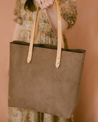 Small Batch Nubuck Clay Tote