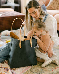 Small Batch Nubuck Navy Tote